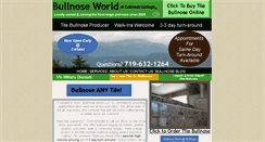 Desktop Screenshot of bullnoseworldusa.com